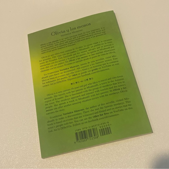 🌴 Olivia y Los Monos - Spanish Level One Book - Picture 4 of 4